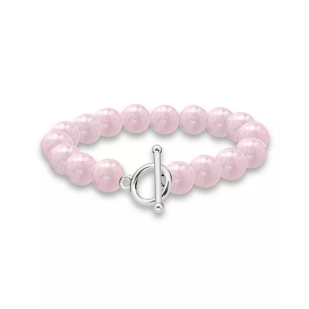 Silver Plated Multi Genuine Stone Stretch Bracelet